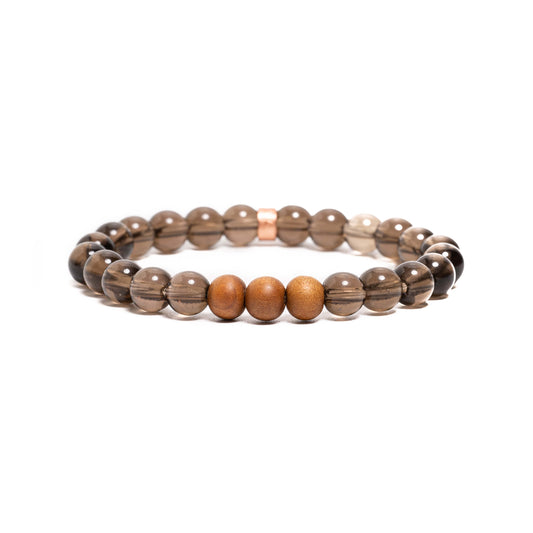 Rookkwarts Armband met Sandelhout - Serenity