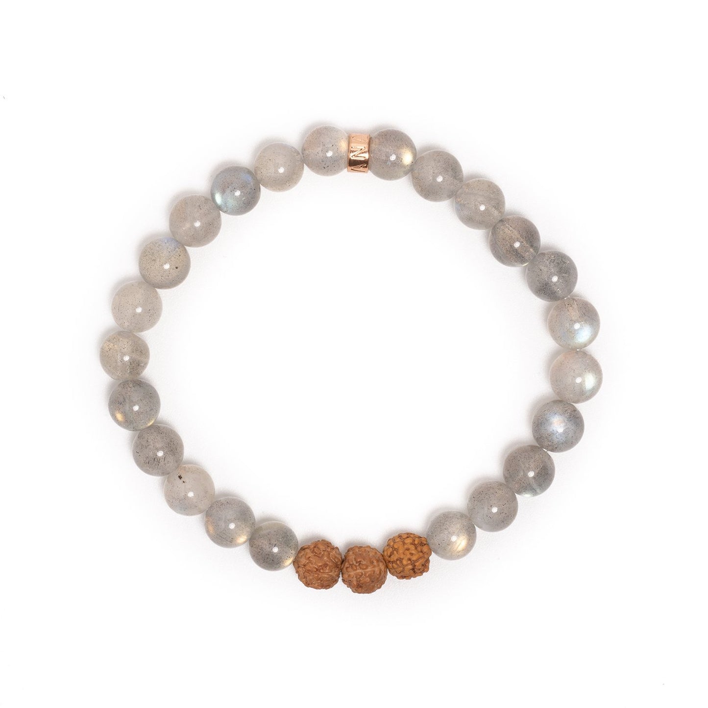 Labradoriet en Rudraksha Armband - Intuïtie